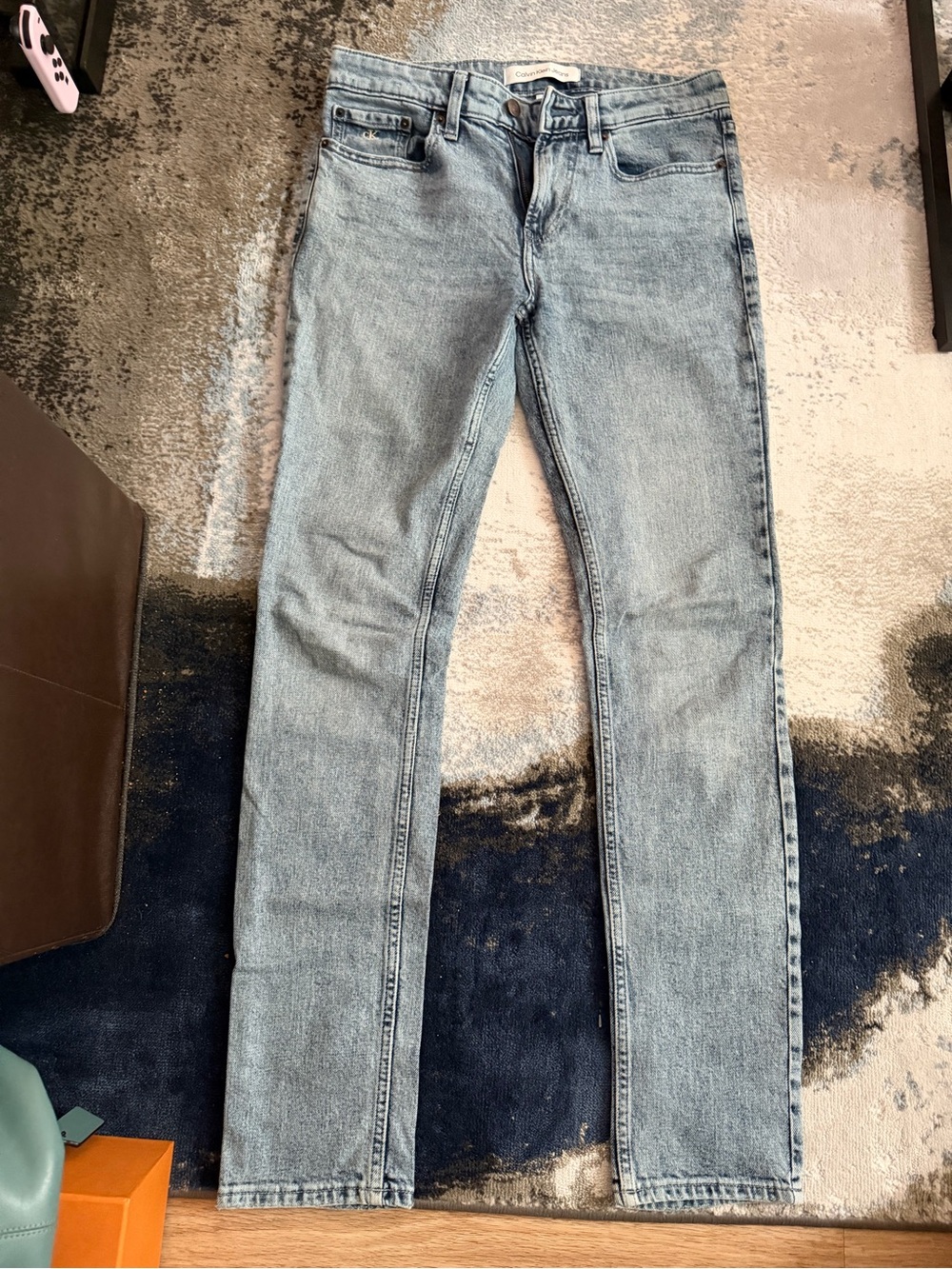 Calvin Klein Jeans Light Blue Slim Straight Men’s Jeans